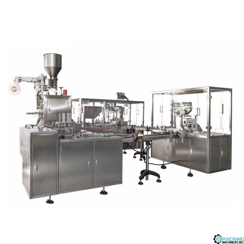 Automatic tea bag production bag cartoning box 3D film packing line