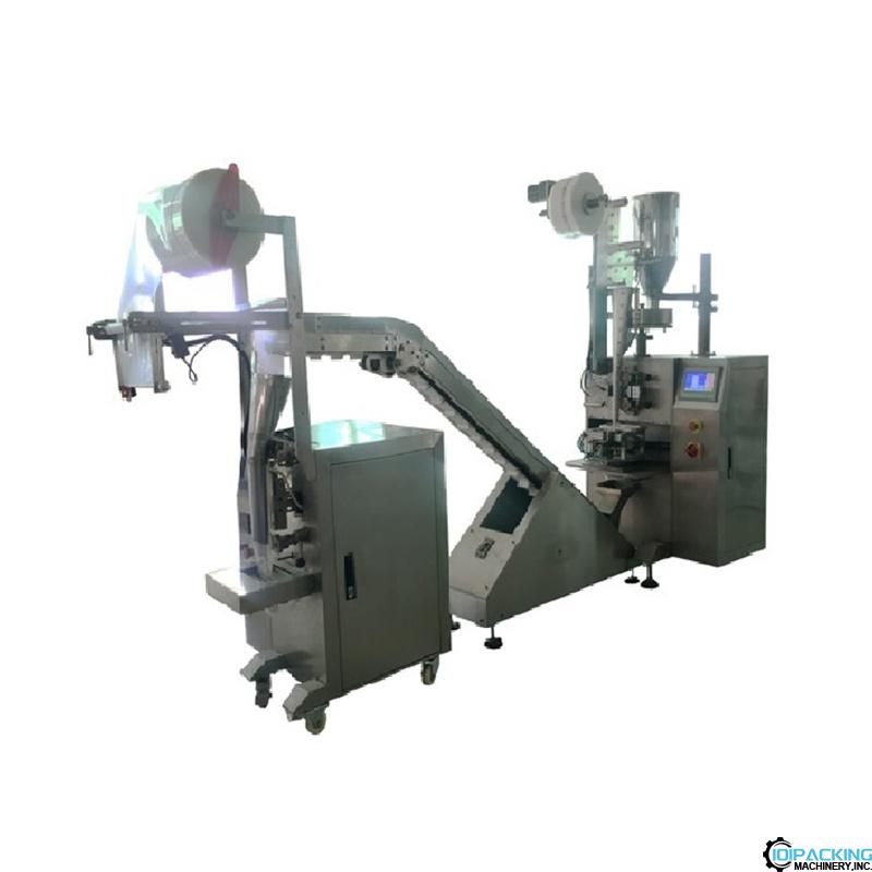 Automatic pryamid tea bag in plastic bag vertical packaging machine