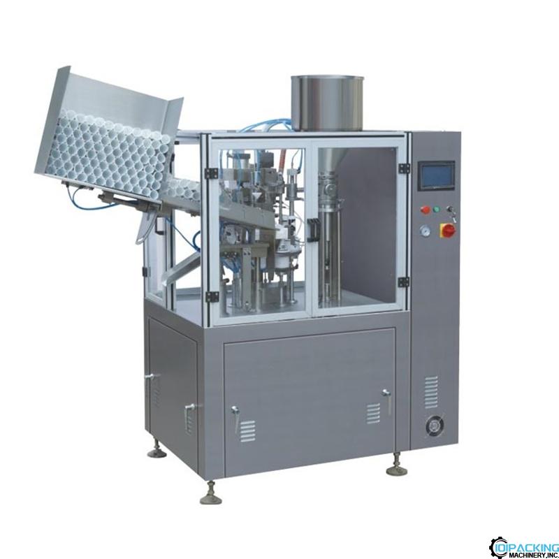 Automatic cosmetic laminated soft tube filling heat sealing machine