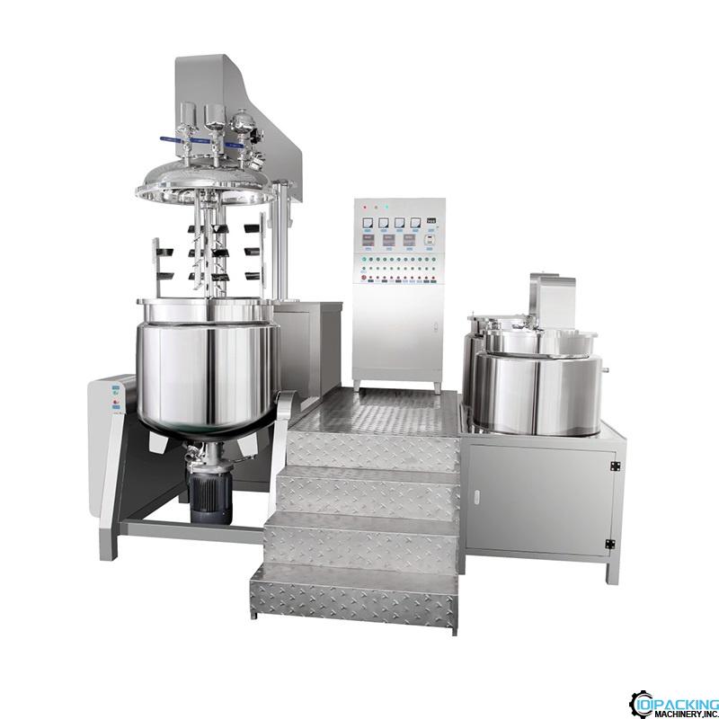 100L cream gel emulsifier homogenizer vacuum mixing tank