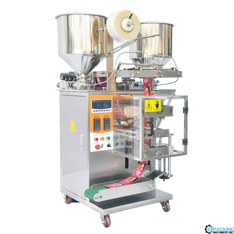 Automatic dual layers liquid oil hair dye bag vertical packing machine