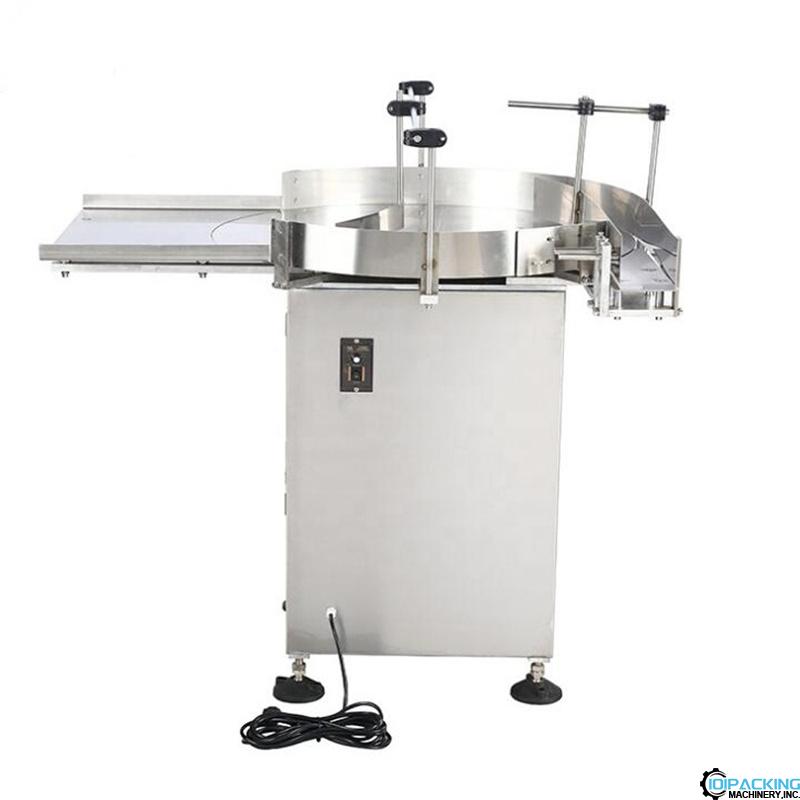 Automatic round bottle feeding collecting turntable