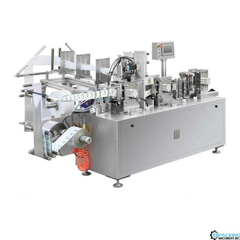 Automatic wet tissue alcohol swabs feeding bag packaging machine