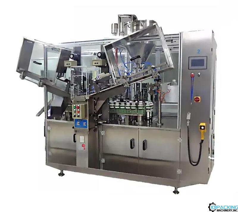 Automatic high speed 2 nozzles tube filling heat tail sealing machine