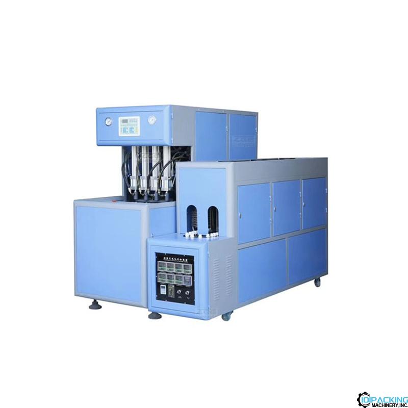 Semi automatic 4 cavity mold PET bottle blowing machine