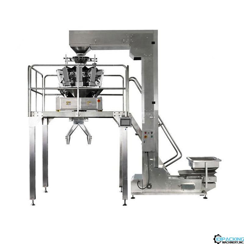 Semi automatic food vegetable fruit mutli weighing heads filling machine