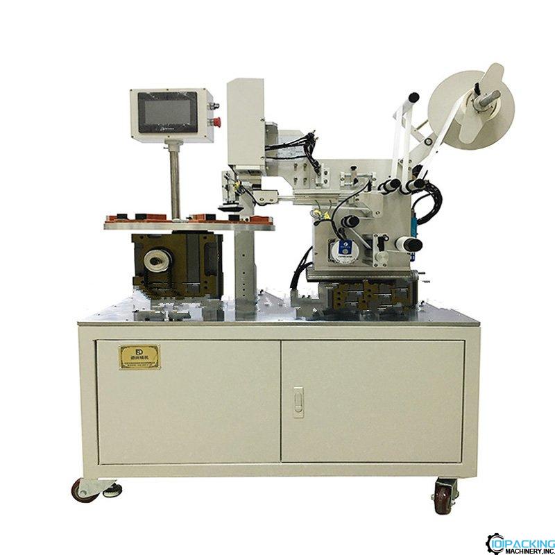 Semi automatic turntable type customized mold labeling machine