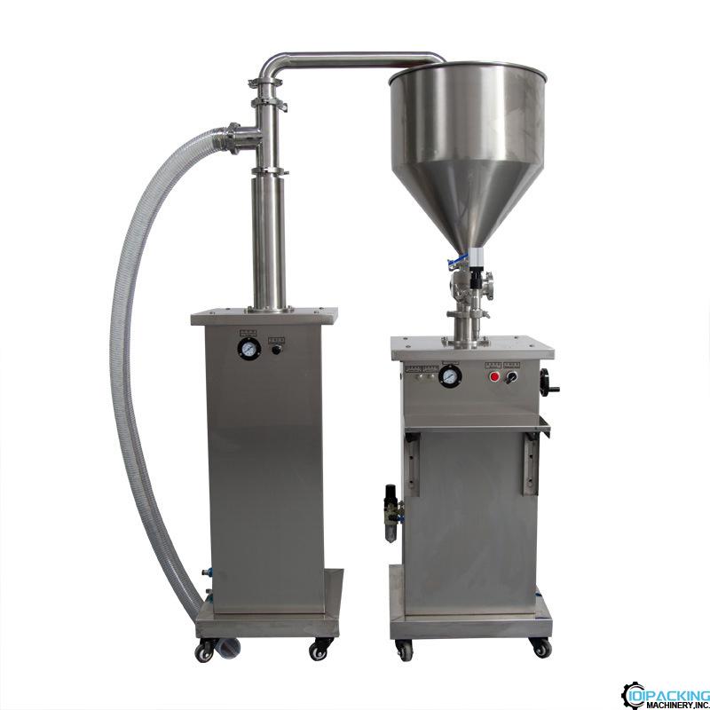 Semi automatic vertical singe nozzles filling machine with feeding pump