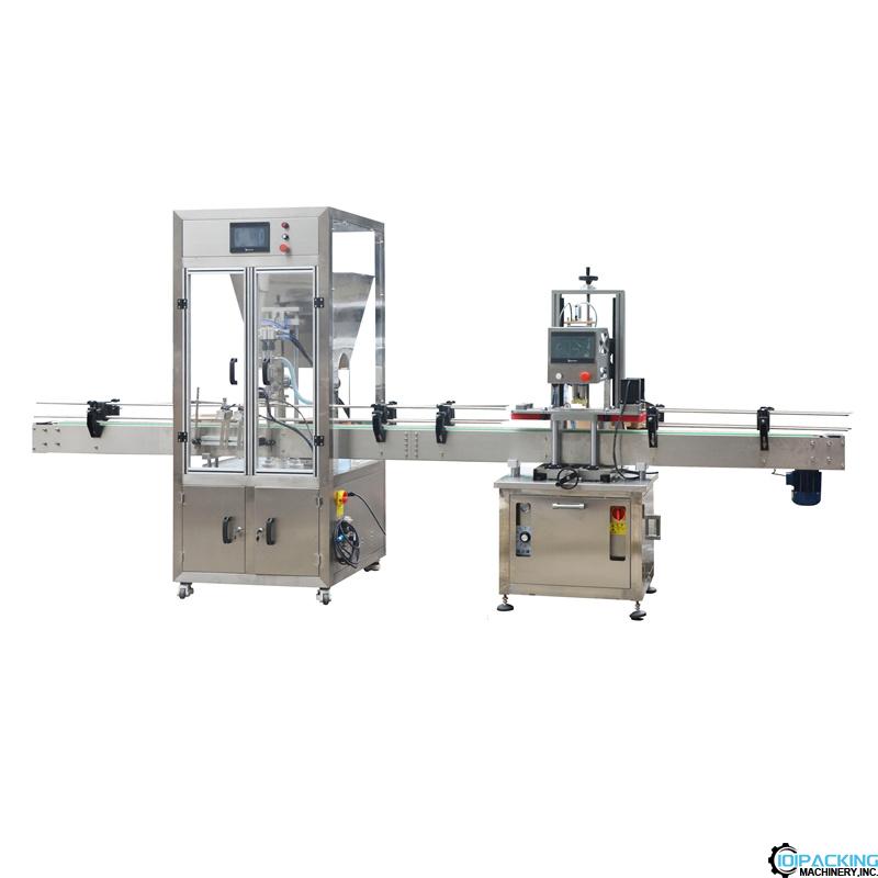 Automatic liquid cream oil bottle 2 nozzles 4 nozzles filling capping machine