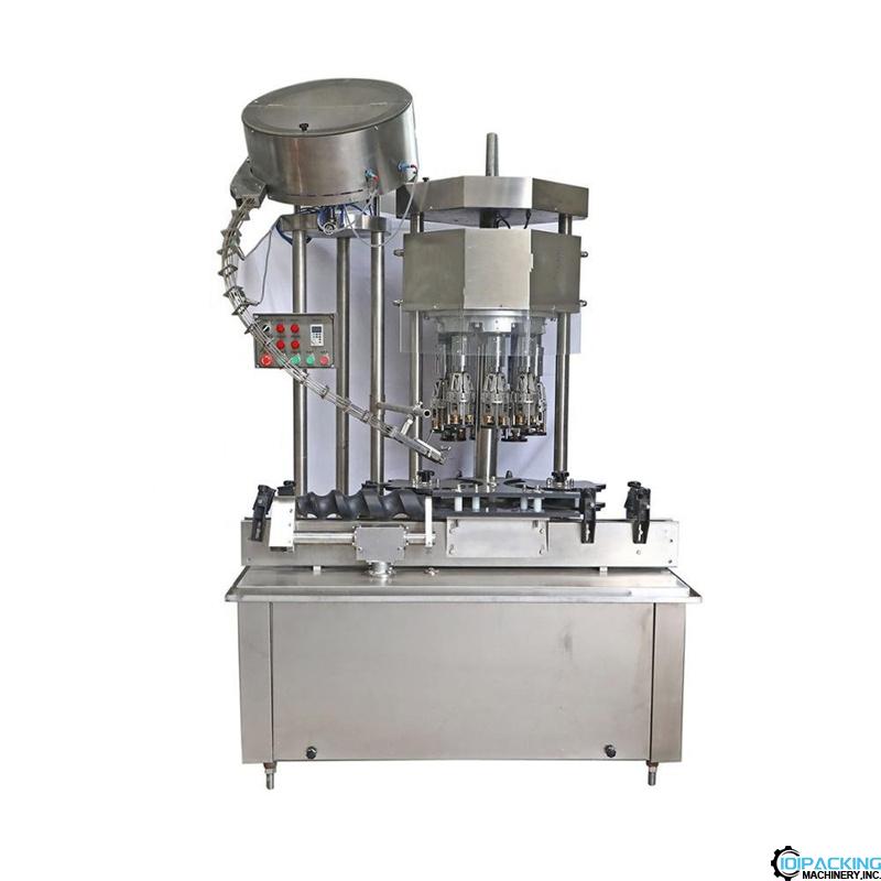 Automatic rotary multi heads bottle aluminum cap ROPP sealing machine