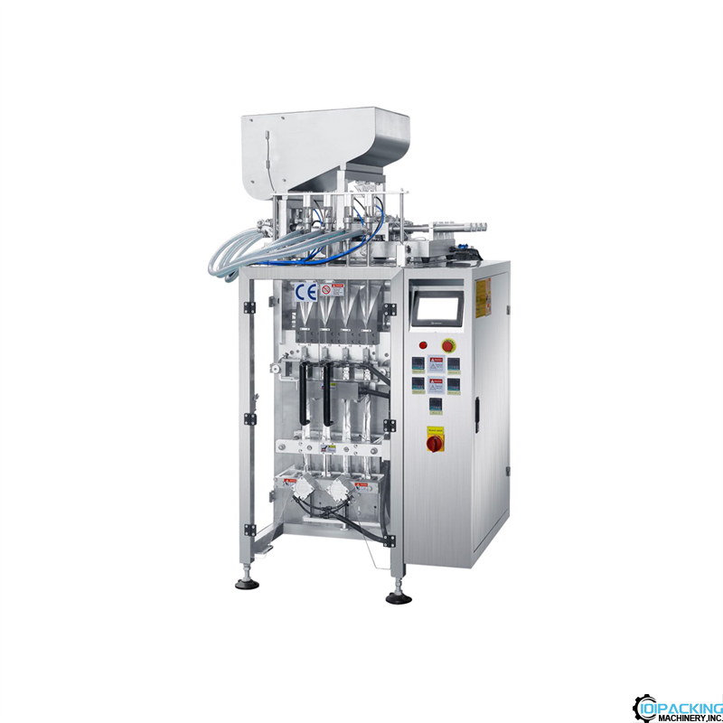 Automatic 4 lanes vertical oil paste sachet bag packaging machine