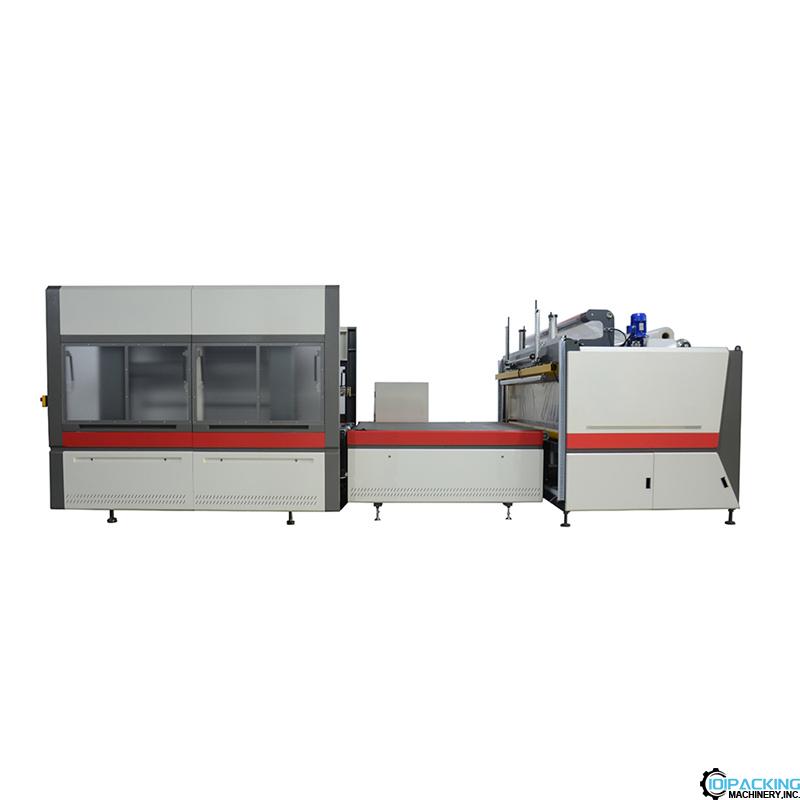 Automatic mattress film wrapping vacuum sealing packing machine