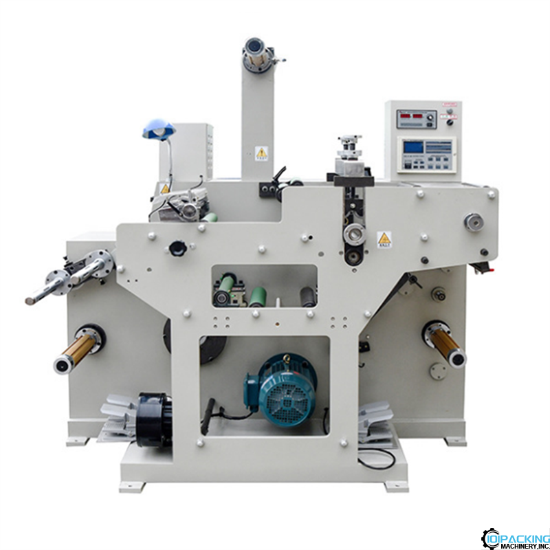 Automatic coreless adhesive label die cutting slitting machine