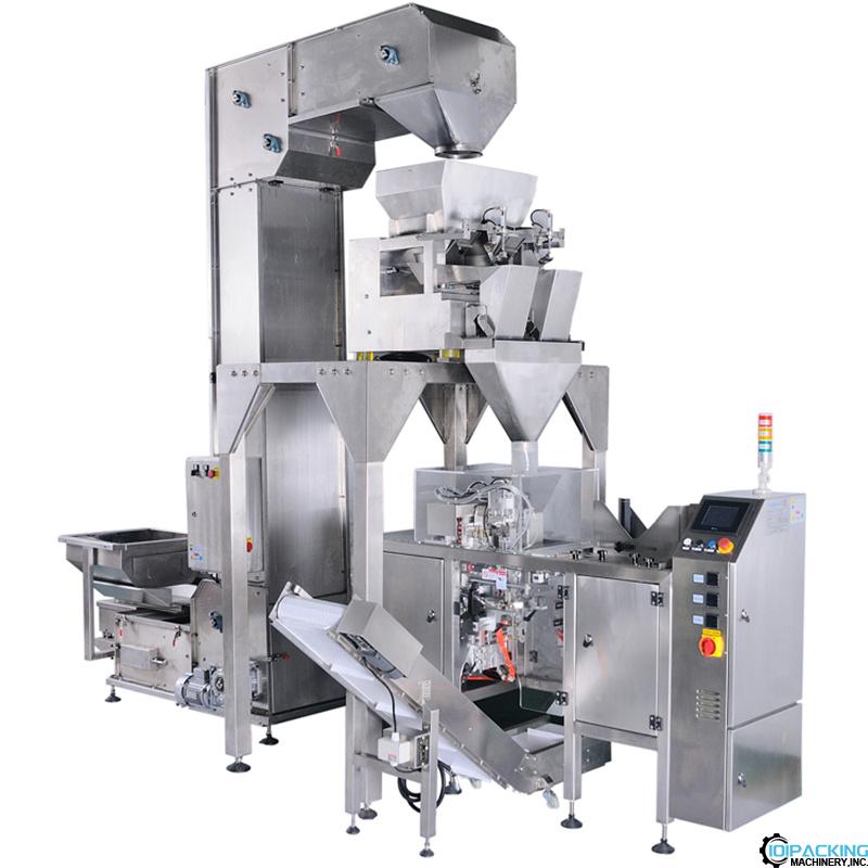 Automatic 2 heads linear weighing filling premade bag packing machine