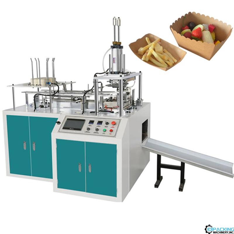 Automatic disposal food paper bowl boat forming making machine