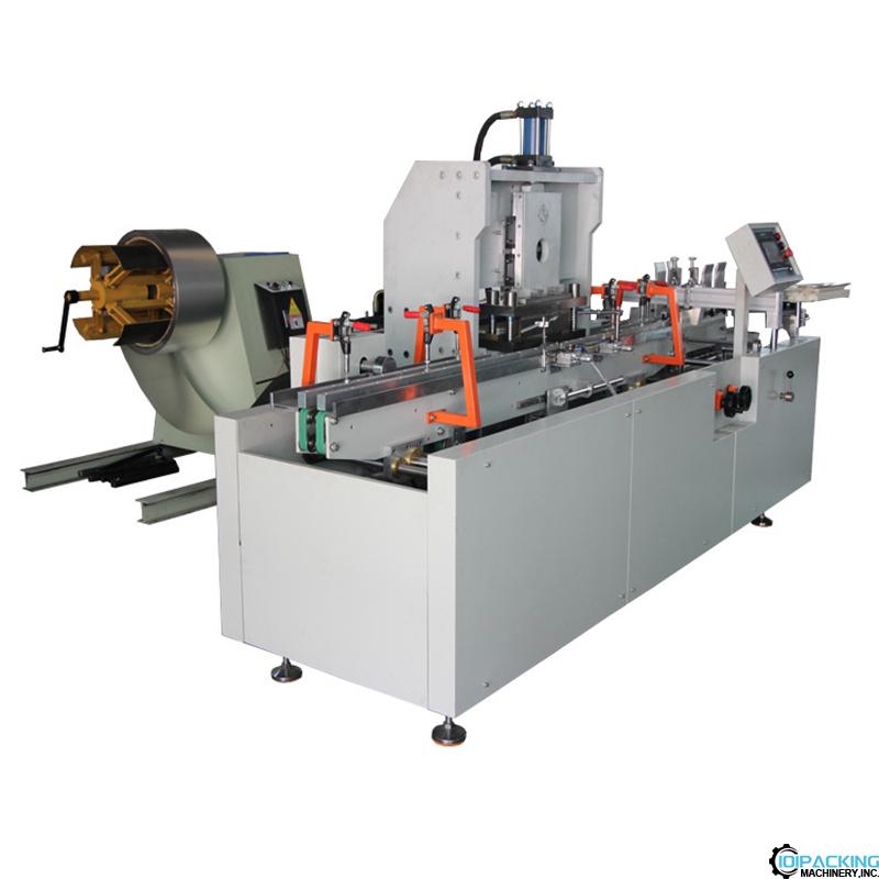 Automatic preservative film roll box saw blade hot melt glue bonding machine