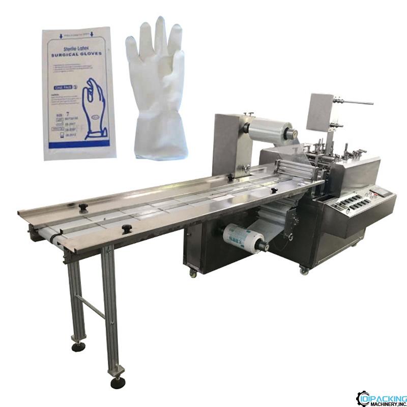 Automatic medical surgical latex glove inner wallet bag packaging machine