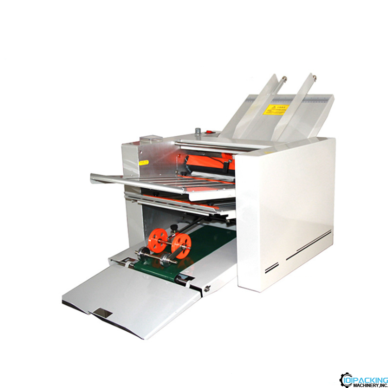 Automatic desktop paper sheet folding machine