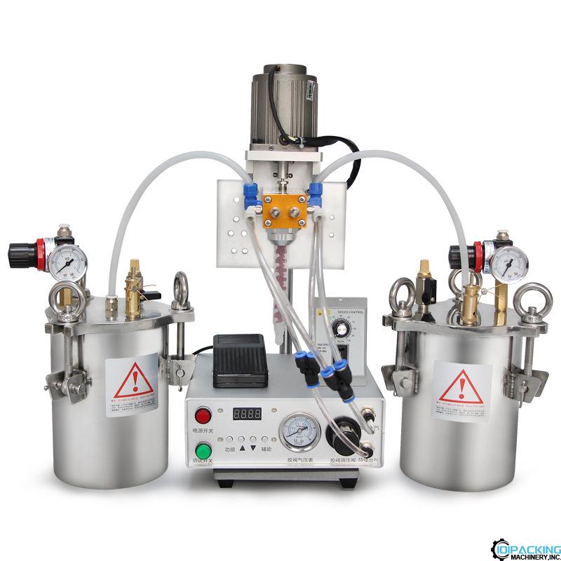 Tabletop AB 2 components glue filling machine