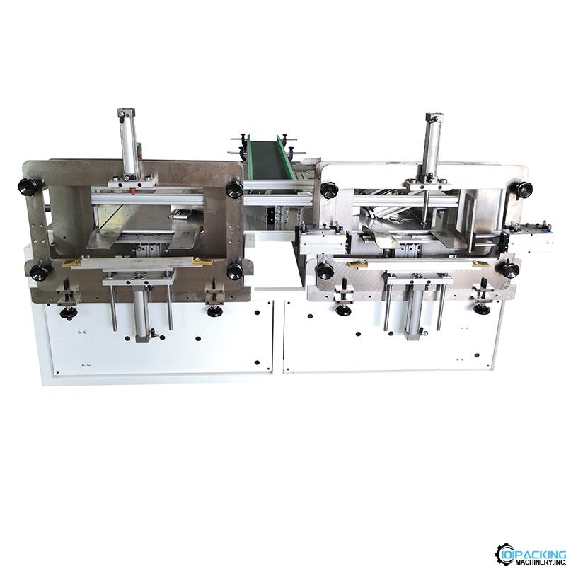 Semi automatic tissue bag bulk bag inserting sealing machine