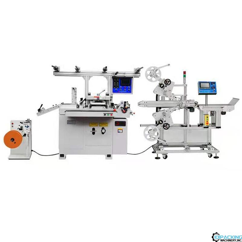 Automatic phone screen protect film die cutting labeling machine