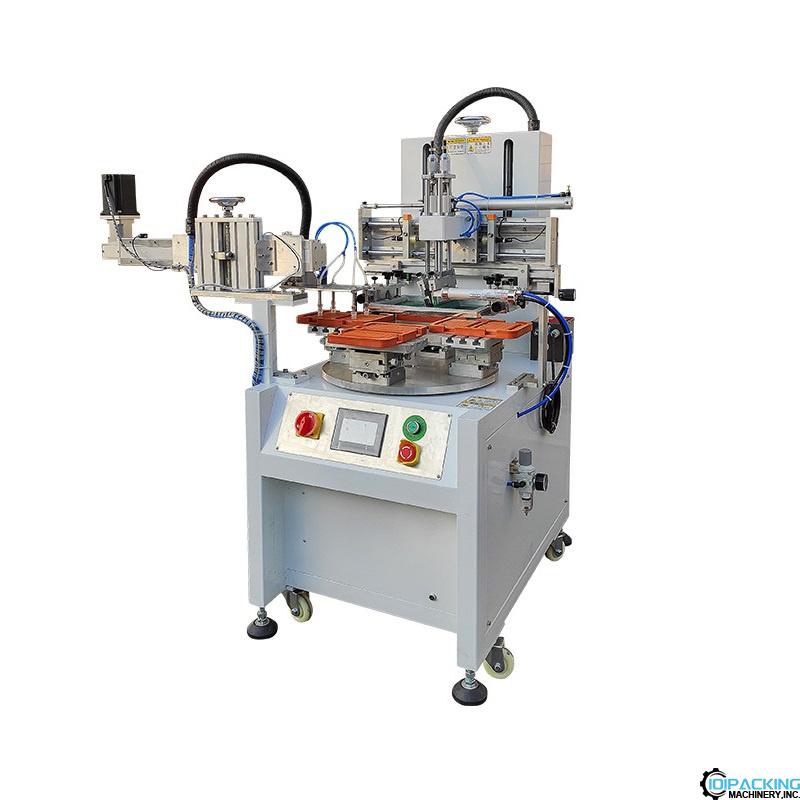 Automatic turntable type silk sreen printing machine