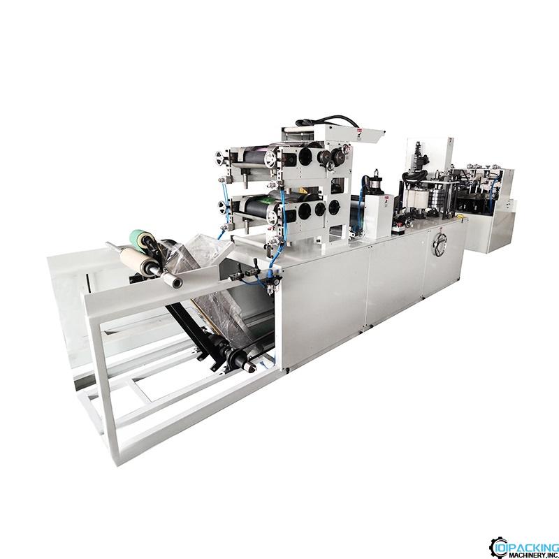 Automatic paper tissue napkin embossing making machine