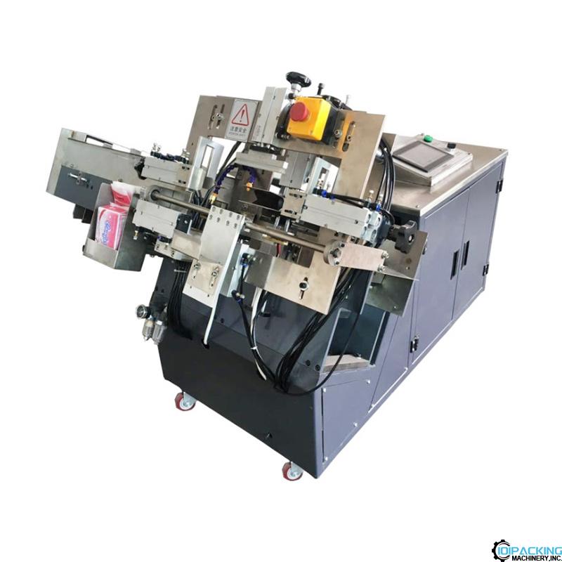 Semi automatic sanitary pad bag inserting packaging machine