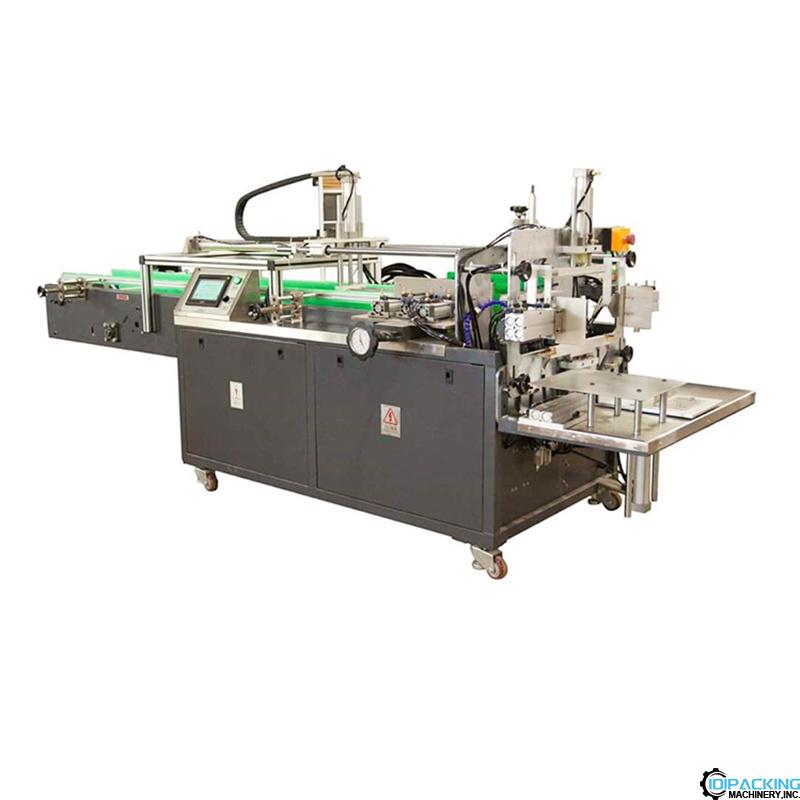 Semi automatic toilet paper roll bag inserting sealing machine