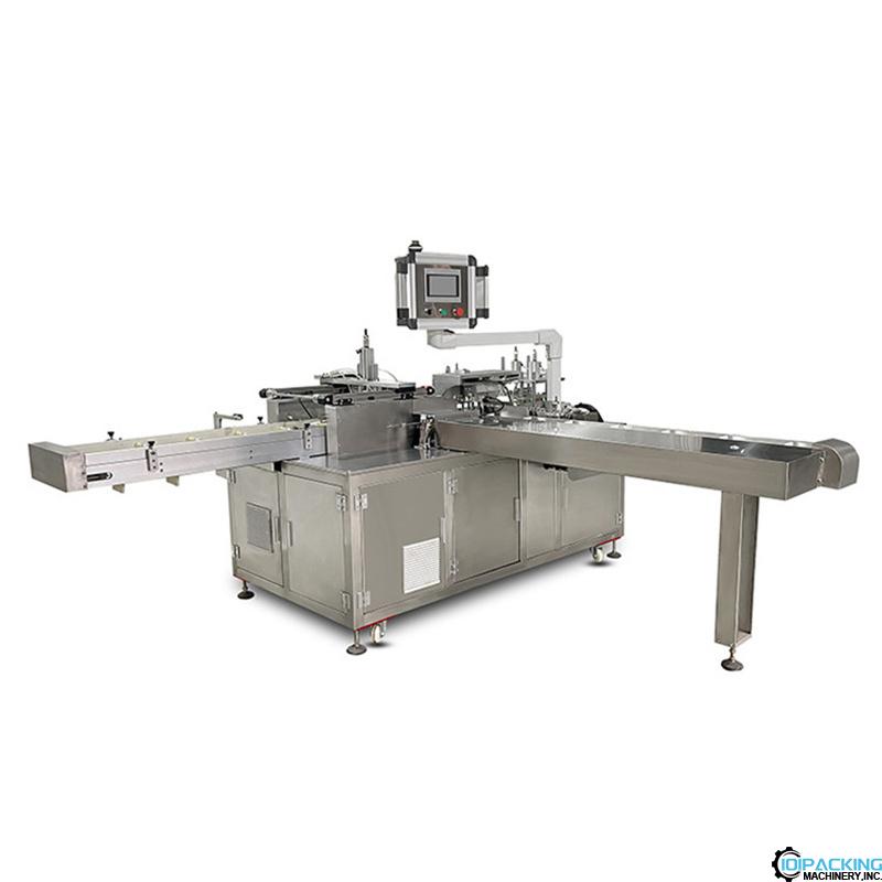 Automatic double lanes feeding premade bag inserting packing machine