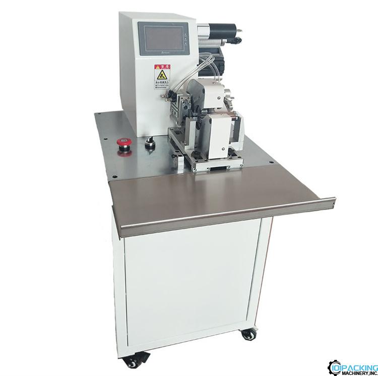 Semi automatic cable label wrapping labeling machine