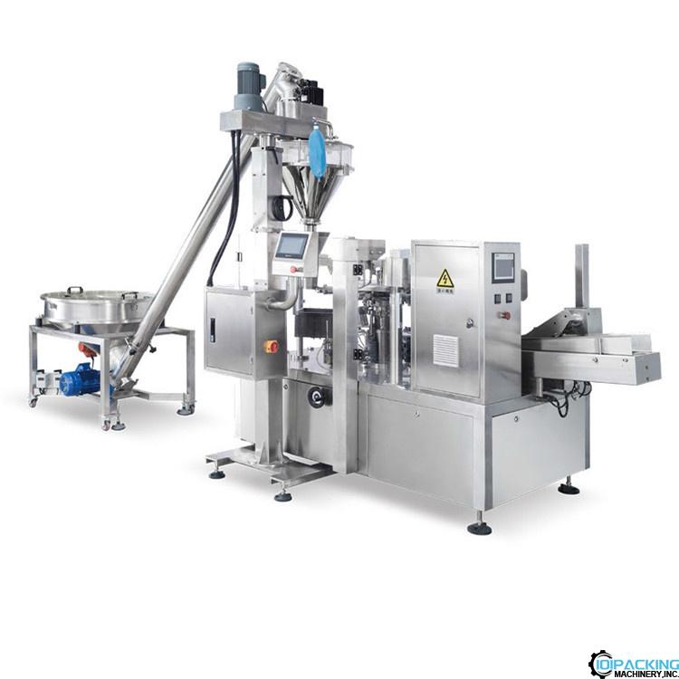 Automatic premade bag rotary powder filling sealing machine