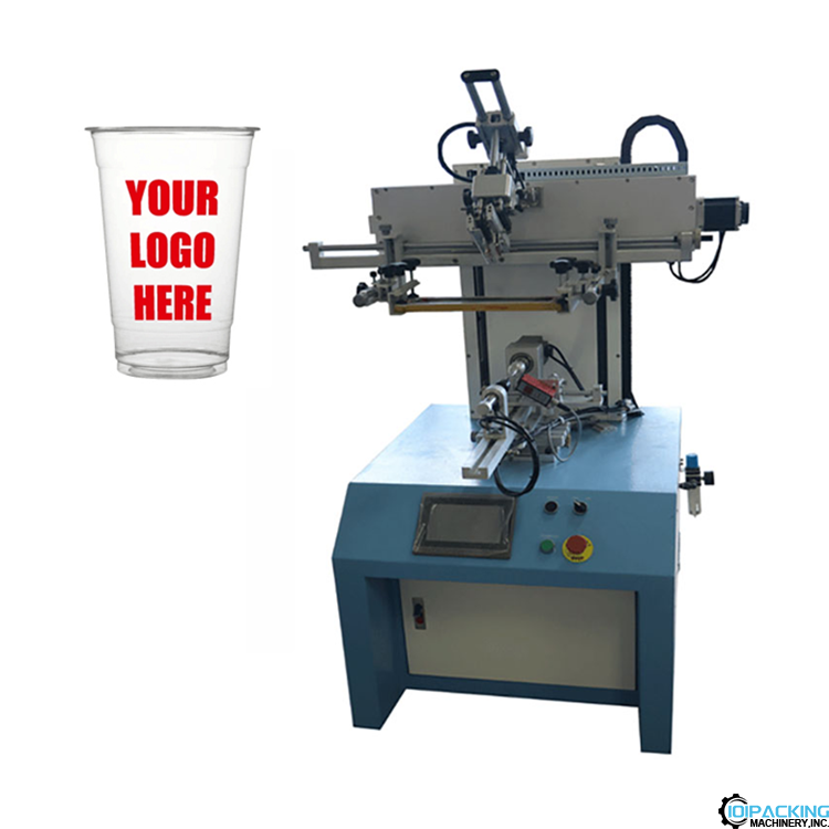 Semi automatic bottle cup silk screen printing machine