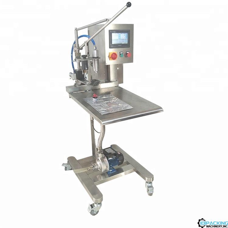 Semi automatic manual BIB bag single head liquid filling machine