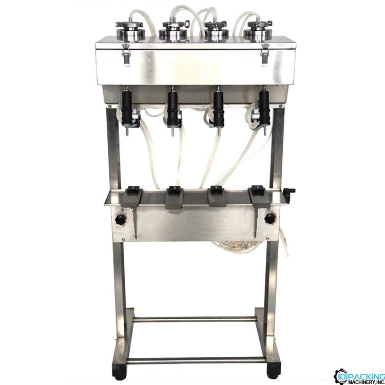 Semi automatic 4 nozzles vacuum filling machine