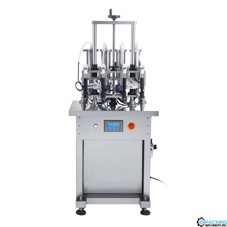 Semi automatic 4 nozzles negative pressure vacuum filling machine