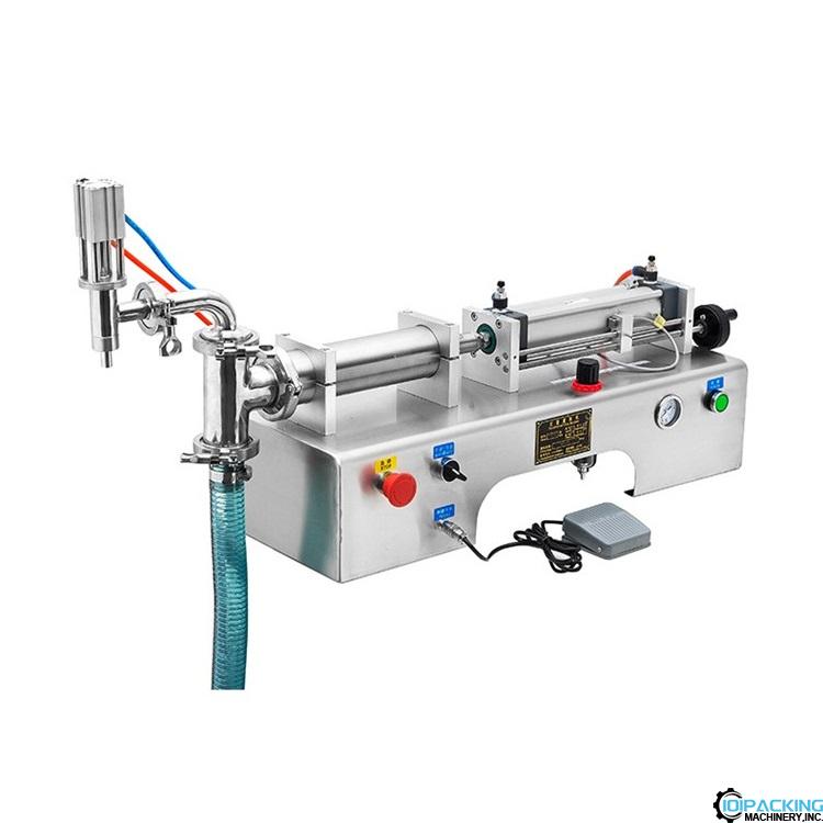 Semi automatic horizontal pneumatic piston filling machine